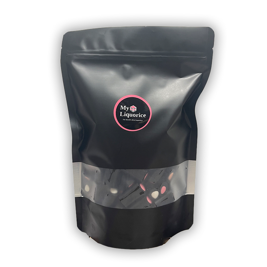 Dutch Licorice Cream Rock - soft licorice with a fruity fondant centre