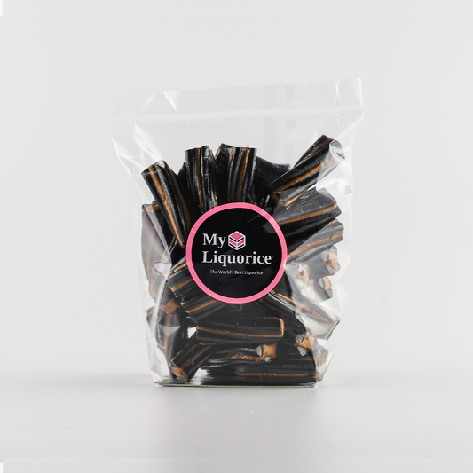 Caramel & Licorice Twists (Trollendrop) - soft licorice with caramel flavoured twists