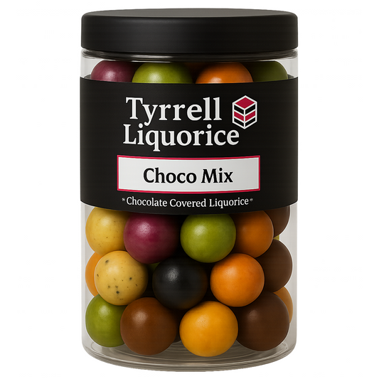 Tyrrell Licorice Choco Mix | Chocolate Coated Black Licorice | Flavoured Chocolate